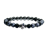 Skull and Hematite Men's Bracelet