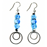 Turquoise Crackle Earrings