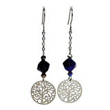 Tree of Life and Amethyst Earrings