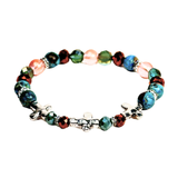 Cross and Imperial Jasper Women's Bracelet