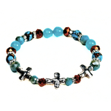 Cross and Siderolite Women's Bracelet