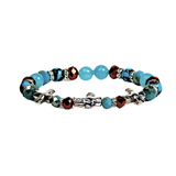 Cross and Siderolite Women's Bracelet