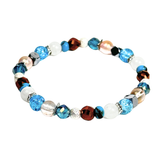 Clear Quartz, Hematite and Siderolite Women's  Bracelet