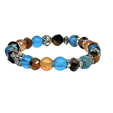 Tiger Eye and Imperial Jasper Women's  Bracelet