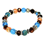 Tiger Eye and Imperial Jasper Women's  Bracelet