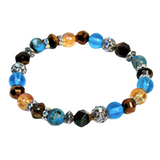 Tiger Eye and Imperial Jasper Women's  Bracelet