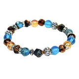 Tiger Eye and Imperial Jasper Women's  Bracelet