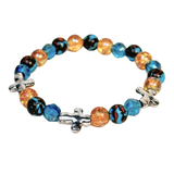 Cross and Siderolite Women's  Bracelet