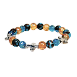 Cross and Siderolite Women's  Bracelet