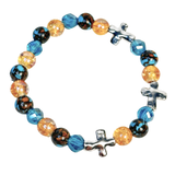 Cross and Siderolite Women's  Bracelet