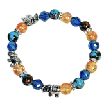 Elephant Charm and Siderolite Women's  Bracelet