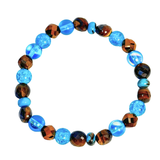 Tiger Eye and Siderolite Women's  Bracelet