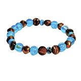 Tiger Eye and Siderolite Women's  Bracelet