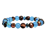 Tiger Eye and Siderolite Women's  Bracelet