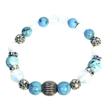 Turquoise and Moonstone Women's Bracelet