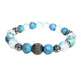 Turquoise and Moonstone Women's Bracelet