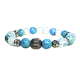 Turquoise and Moonstone Women's Bracelet