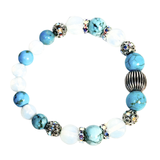 Turquoise and Moonstone Women's Bracelet