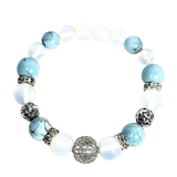 Turquoise and Moonstone Women's  Bracelet