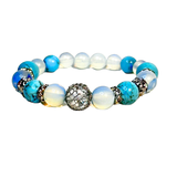 Turquoise and Moonstone Women's  Bracelet