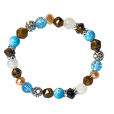 Turquoise and Tiger Eye Women's  Bracelet