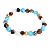 Turquoise and Tiger Eye Women's  Bracelet