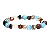 Turquoise and Tiger Eye Women's  Bracelet