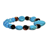 Tiger Eye, Howlite and Hematite Women's Bracelet