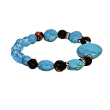 Tiger Eye, Howlite and Hematite Women's Bracelet