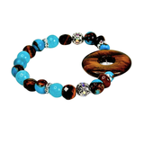 Tiger Eye and Siderolite Women's  Bracelet