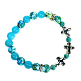 Cross and Stone Women's Bracelet