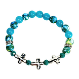 Cross and Stone Women's Bracelet