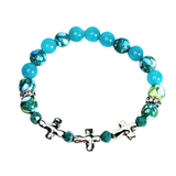 Cross and Stone Women's Bracelet