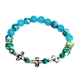 Cross and Stone Women's Bracelet