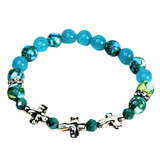 Cross and Stone Women's Bracelet