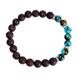 Lava and Siderolite Women's Bracelet