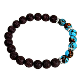 Lava and Siderolite Women's Bracelet