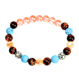 Turquoise and Tiger Eye Women's  Bracelet