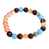 Turquoise and Tiger Eye Women's  Bracelet