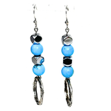 Turquoise and Hematite Earrings