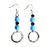 Turquoise and Hematite Earrings