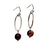 Tiger Eye Drop Earrings