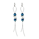 Turquoise Glass Earrings