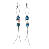 Turquoise Glass Earrings