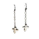 Cross Drop Earrings