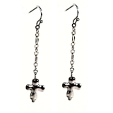 Cross Drop Earrings