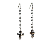 Cross Drop Earrings