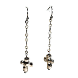 Cross Drop Earrings