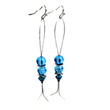 Turquoise Glass Earrings