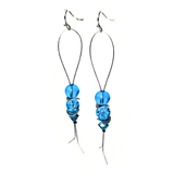 Turquoise Glass Earrings